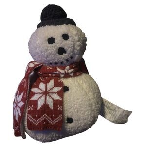 Aldi Sherpa Snowman Pillow